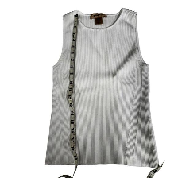Bailey 44 Stretchy White Ribbed High Round Neck Tank Top
Size M - Picture 4 of 9